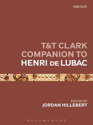 cover image of T&T Clark Companion to Henri de Lubac